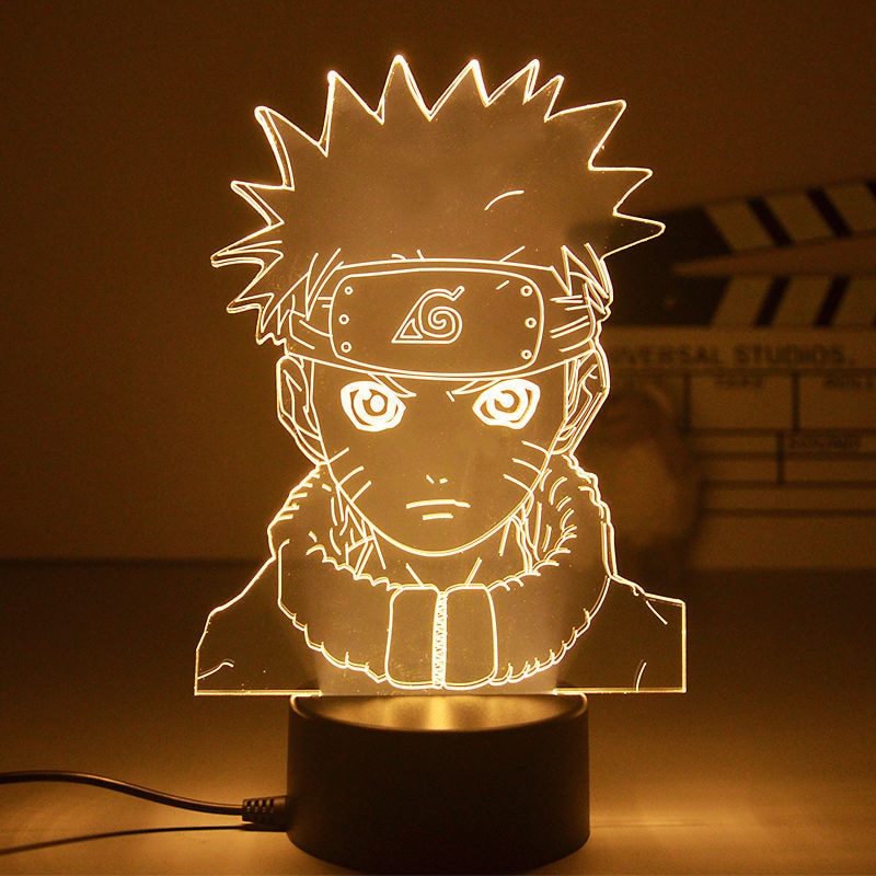 Anime Naruto Uzumaki LED Night Light  Kakashi Table lamp Toys Hatake Akatsuki Figures 3d Lamp Toys Birthday&amp;ChristmasGift