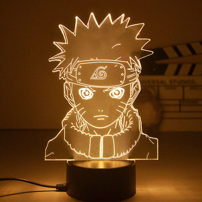 Anime Naruto Uzumaki LED Night Light  Kakashi Table lamp Toys Hatake Akatsuki Figures 3d Lamp Toys Birthday&amp;ChristmasGift