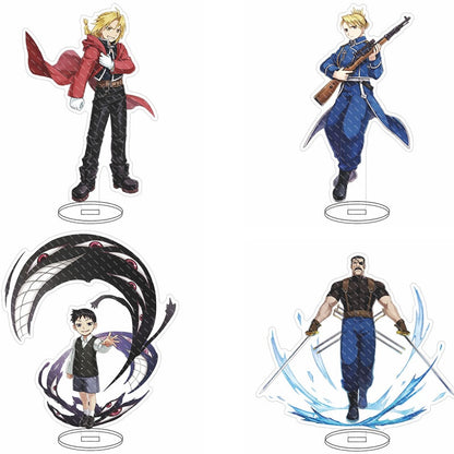 1 Pcs New Anime Fullmetal Alchemist Acrylic Stand Model Roy Mustang Riza Hawkeye Alphonse Elric Desk Decor Action Figure Toys