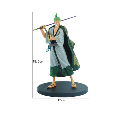 18cm One Piece Anime Figure Pirate Warriors Monkey D Luffy Roronoa Zoro Sanji Usopp Action Figures Collectible Model Toys