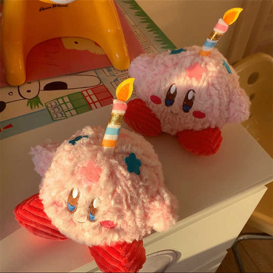 15CM Kirby Birthday Candles Stars Peluche Toys Kawaii Kirby Room Decor Juguetes Para Niños Inquietos Brinquedos Infantil Menina