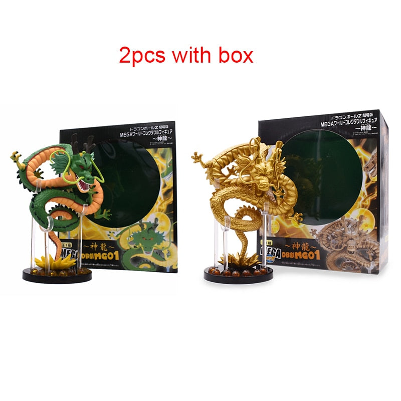 Dragon Ball Z Anime Shenlong Figures Set Esferas Del Dragon and 7 Stars Dragonball Balls 3.5cm Shelf Figurine Collection Model