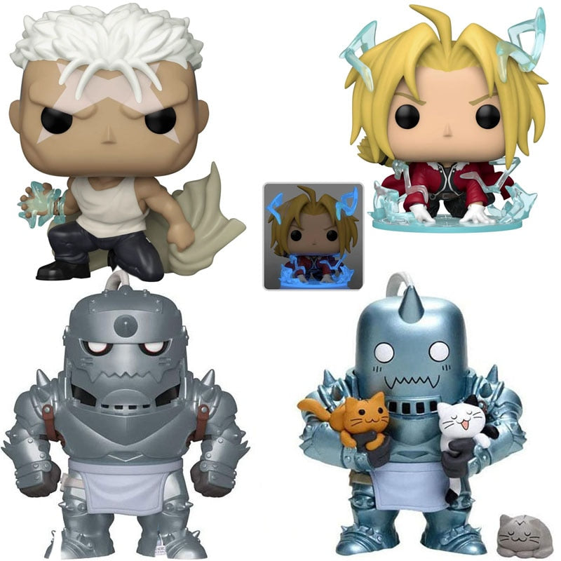 Anime Fullmetal Alchemist Alphonse Elric #392 #452 Edward Elric #391 Action Figure Dolls Toys Vinyl Figures Gifts for Kids