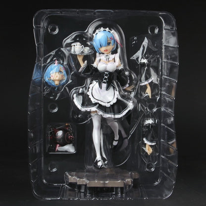 22.5CM Anime Figure Re: ZERO Starting Life in Another World Rem Anime Girl PVC Figure Model Toys Collection Doll Ornament Gifts