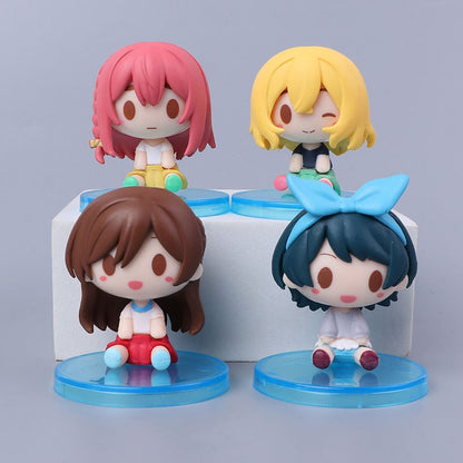 4pcs/set Rent A Girlfriend Anime Figure Chizuru Mizuhara/Ruka Sarashina Action Figure Sumi Sakurasawa/Nanami Mami Figurine Toys