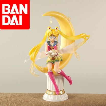 20CM Sailor Moon Anime Tsukino Usagi PVC Moon Hare Sailor Moon Zero Figure Cartoon Character Model Toy Collection Gift Anime Toy