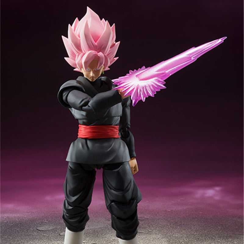 Anime Dragon Ball Assembled Super Saiyan Zamasu Goku Black SHF Figure Action Figurine PVC Model Decoration Statues Toy Gift