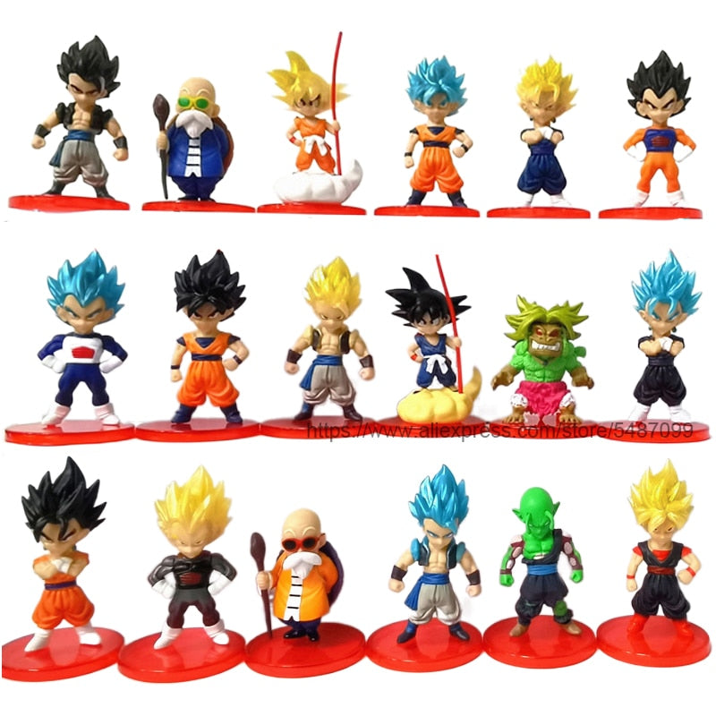 Dragon Ball Super Son Goku Vegeta Broly Buu Action Figure Dragon Ball Figure Set Anime Figurines Ultra Instinct Model Gifts Toys