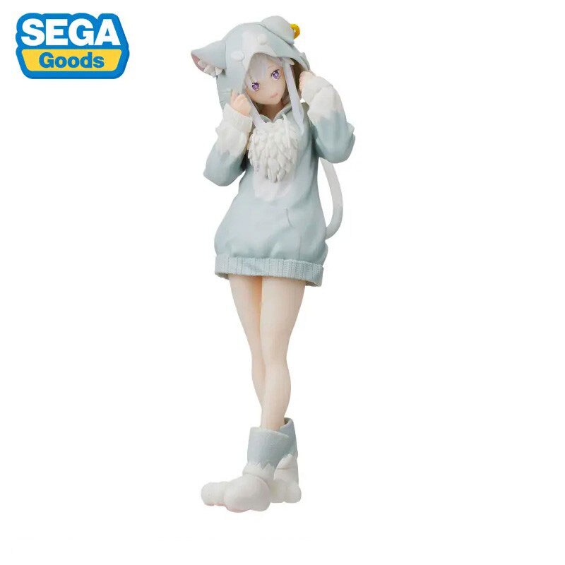 In Stock Original Sega Figure Re: Zero Starting Life in Another World From Zero Echidna Parka Ver Action Figure Model Doll Toys