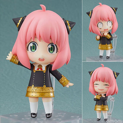 18CM Anya Forger PVC Replaceable Head Mini Spy X Family Figures Loid Forger Yor Forger Figurine Manga Doll Cute Toys