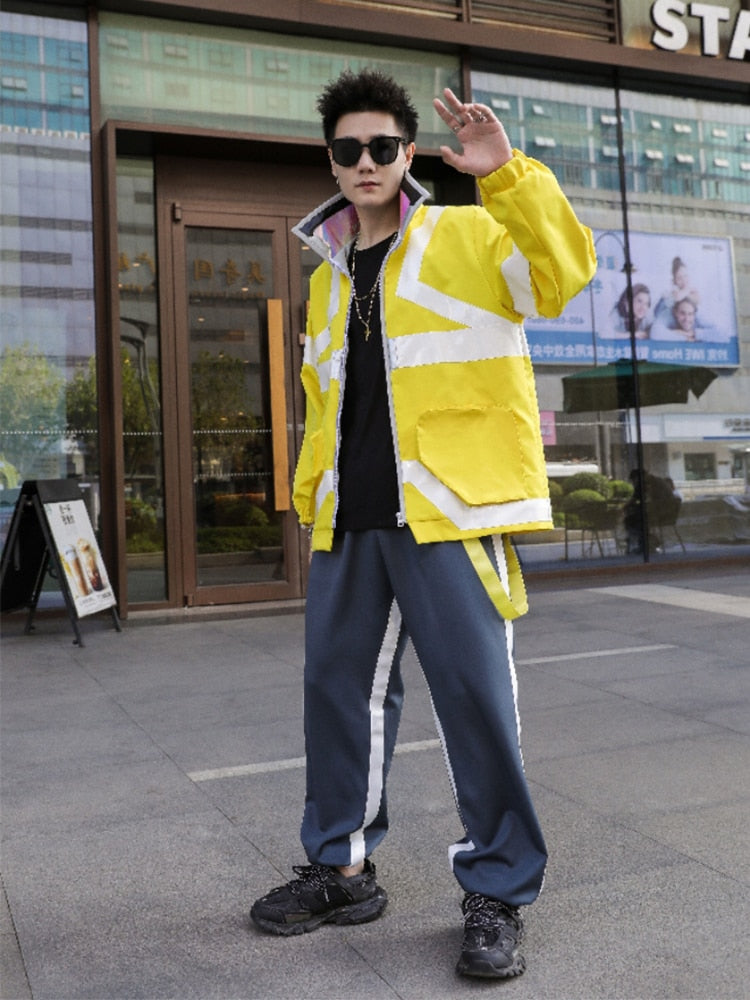 Anime CYBERPUNK EDGERUNNERS Cosplay David Martinez Cosplay Costumes Suit Yellow Coat Shirt Pants Halloween Party Dress For Man