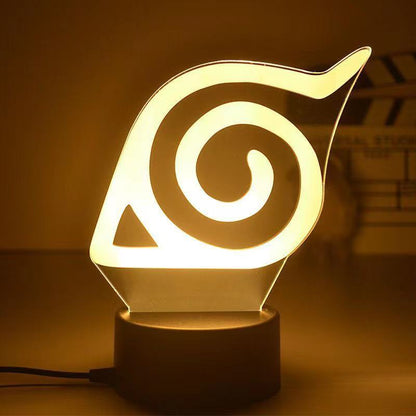 Anime Naruto Uzumaki LED Night Light  Kakashi Table lamp Toys Hatake Akatsuki Figures 3d Lamp Toys Birthday&amp;ChristmasGift