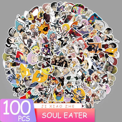 100pcs Varied Anime Stickers Attack on Titan / Spirited Away / Tokyo Avengers / Dragon Ball / Naruto Sticker Cute Sticker Pack