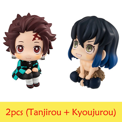 Anime Demon Slayer Figure 7cm Nezuko Tanjirou Zenitsu Inosuke Kyoujurou Kanawo Kawaii Toy Q Figural PVC Model Gift