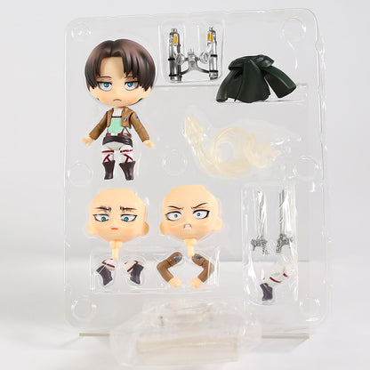 Figma Attack on Titan Eren Jaeger / Mikasa Ackerman / Levi Ackerman / PVC Action Figure Model Toy Figuirne