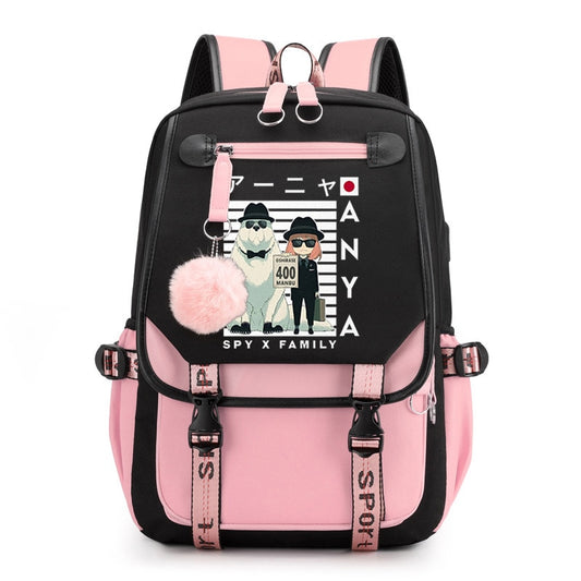 Spy X Family Anya Forger Anime Primary School Backpacks Waterproof Children School Bags Girls Travel Backpack SchoolBag Mochila