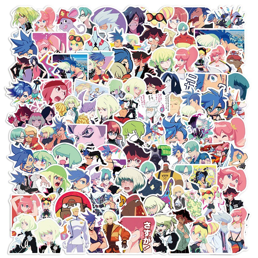 100pcs Varied Anime Stickers Attack on Titan / Spirited Away / Tokyo Avengers / Dragon Ball / Naruto Sticker Cute Sticker Pack