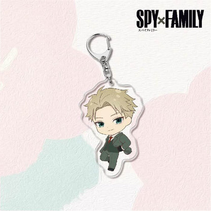 Kawaii Spy X Family Cosplay Keychain Twilight Yor Forger Anya Forger Keyring Cartoon Print Acrylic Key Chain Ring Anime Jewelry