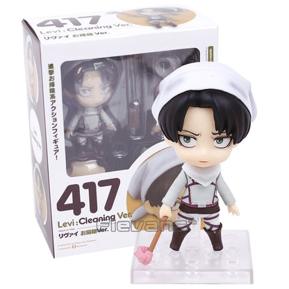 Figma Attack on Titan Eren Jaeger / Mikasa Ackerman / Levi Ackerman / PVC Action Figure Model Toy Figuirne