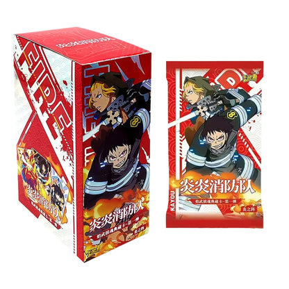 KAYOU Fire Force Card Shinra Kusakabe Arthur Boyle Maki Oze LGR Comics Peripheral Full Set of Card Collection Card Kids Xmas Toy