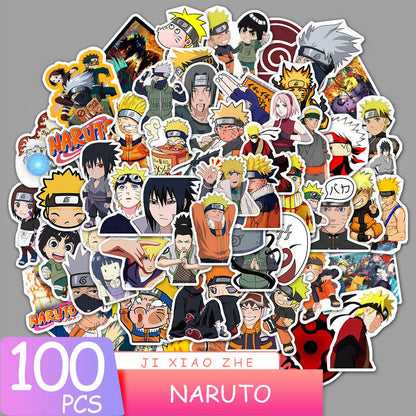 100pcs Varied Anime Stickers Attack on Titan / Spirited Away / Tokyo Avengers / Dragon Ball / Naruto Sticker Cute Sticker Pack