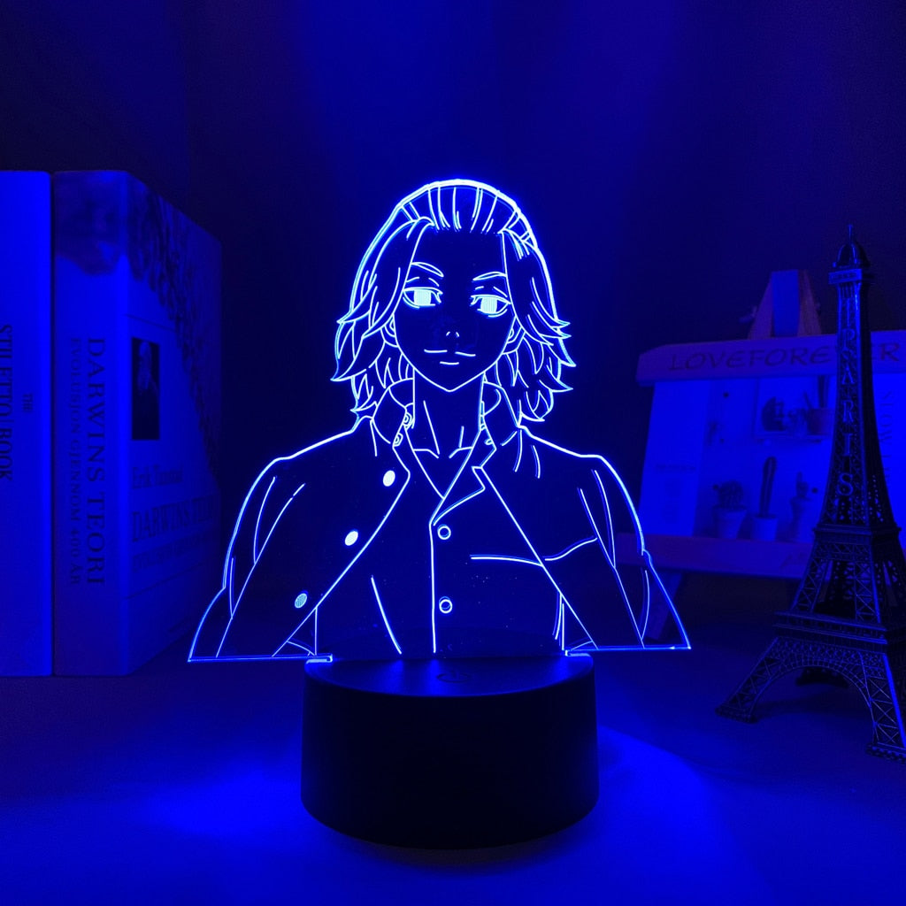 Led Lamp Tokyo Revengers Mikey for Child Bedroom Decor Night Light Birthday Gift Room Table Anime Tokyo Revengers 3d Light