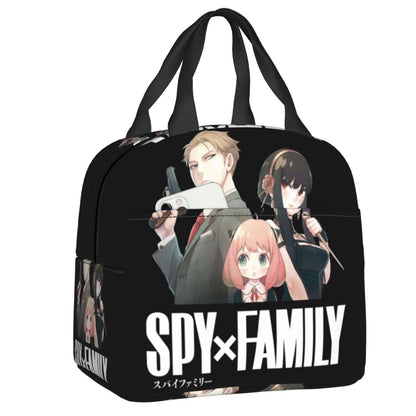 Spy X Family Anya Bond Cartoon Anime Resuable Lunch Boxes Multifunction Cooler Thermal Food Insulated Lunch Bag School Children