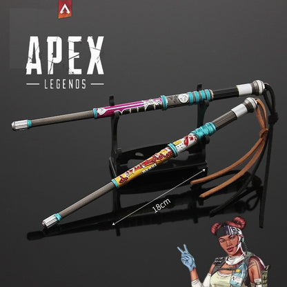 20pcs Apex Legends Heirloom Octane Game Keychain Weapon Butterfly Knife Biwon Blade Legacy Spear Kunai Raven Bite Model Kid Toys