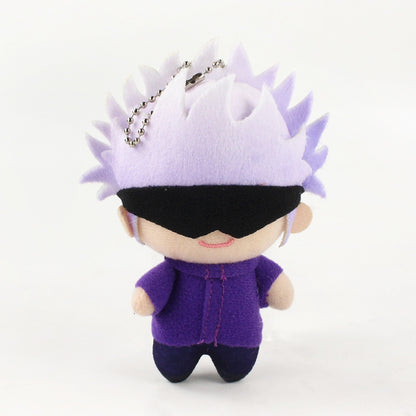 10cm Anime Jujutsu Kaisen Gojo Satoru Fushiguro Megumi Itadori Yuji Plush Soft Stuffed Toys Dolls Pendant Keychain Kids Gift