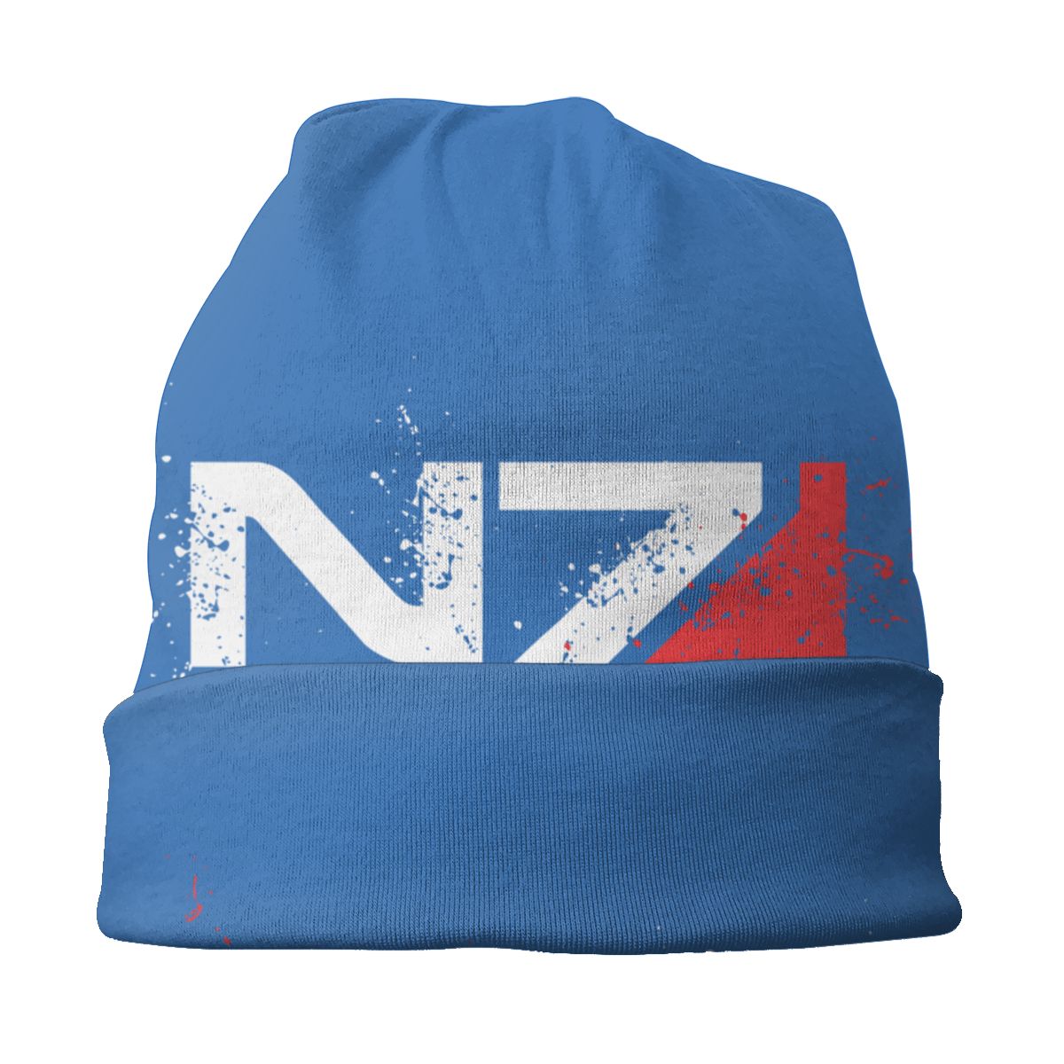 Video Game Mass Effect N7 Skullies Beanies Caps Men Women Unisex Hip Hop Winter Warm Knit Hat Alliance Military Bonnet Hats