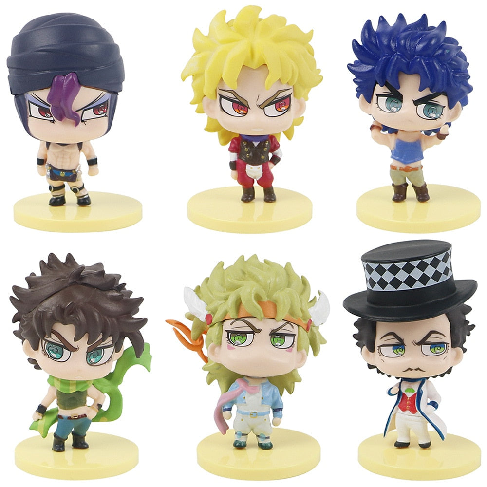 JoJo's Bizarre Adventure Doll Model Cartoon Q Version Twisted Egg Models Ornaments Anime Figures Pvc Model Toys