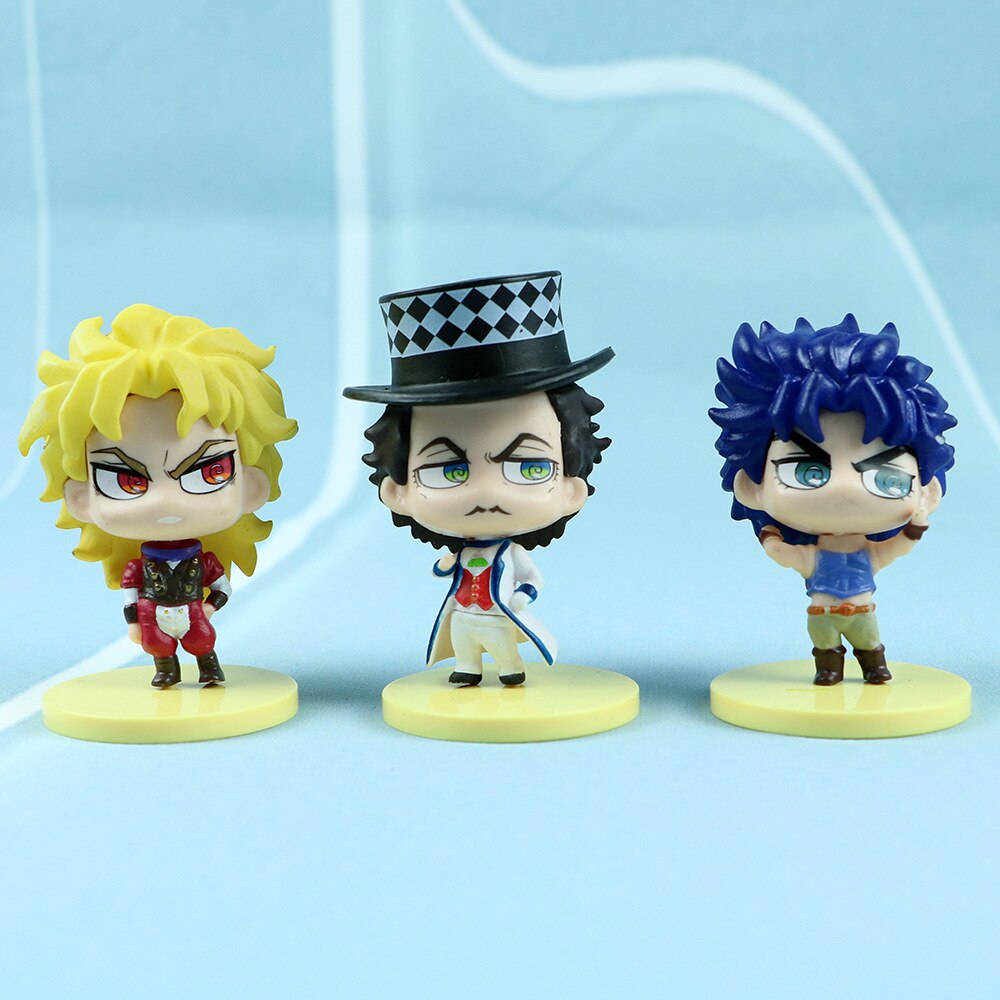 JoJo's Bizarre Adventure Doll Model Cartoon Q Version Twisted Egg Models Ornaments Anime Figures Pvc Model Toys