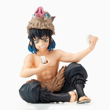 Anime Demon Slayer Kamado Tanjirou Eat Rice Balls PVC Action Figure Premium Chokonose Figure