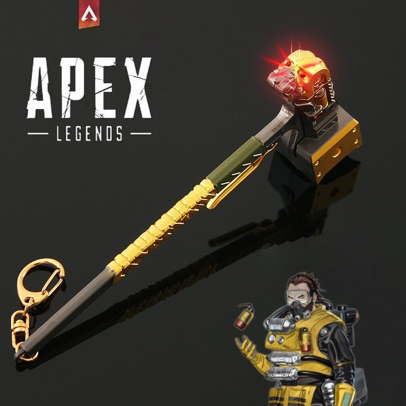 20pcs Apex Legends Heirloom Octane Game Keychain Weapon Butterfly Knife Biwon Blade Legacy Spear Kunai Raven Bite Model Kid Toys