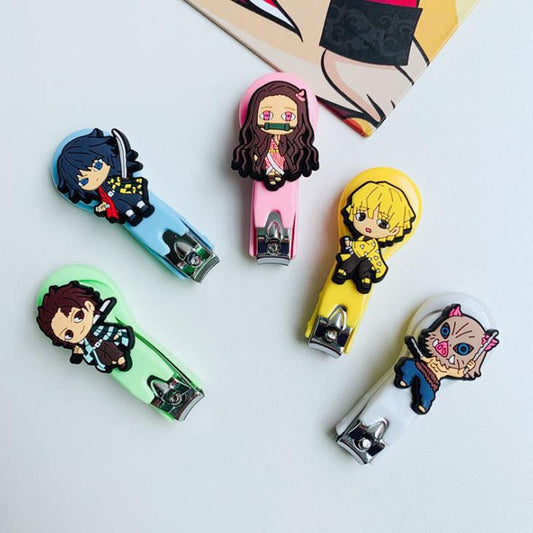 1 Pcs Kawaii Anime Demon Slayer Kimetsu No Yaiba Kamado Tanjirou Nezuko Cosplay Props Nail Clippers Nail Scissor Model Toys Gift