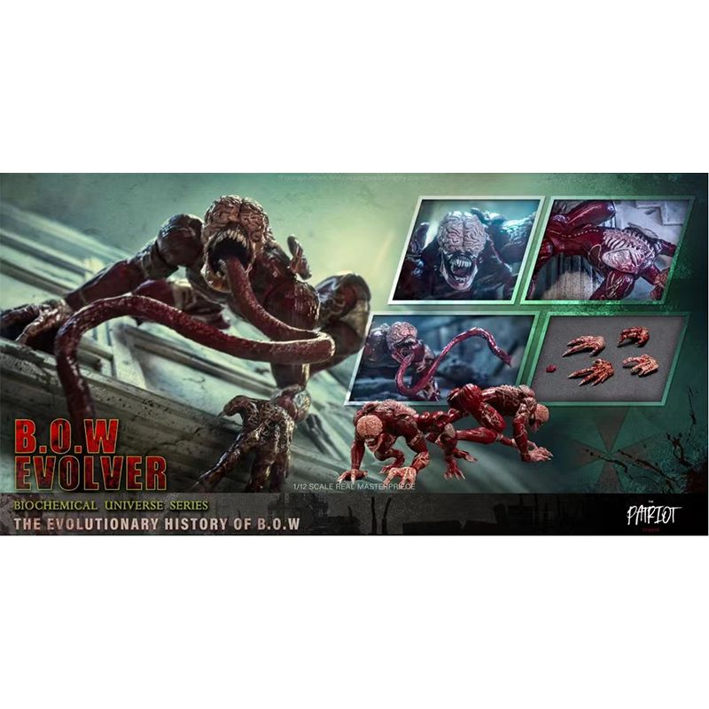 In Stock Patriot Studio Resident Evil Raccoon City R.P.D Police Officers Fallen/Angry Zombie Evolver Mutated Anime Figures Model