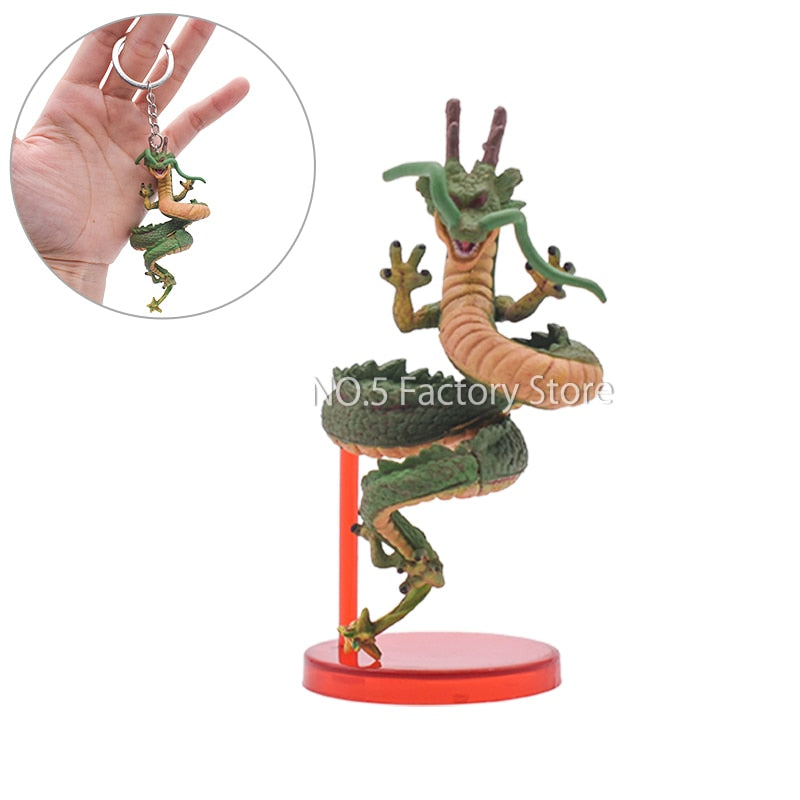 11cm Dragon Ball Cyan Dragon Handmade Model Cake Decoration DBZ Shenron Porunga Anime Figure Doll Toy Car Ornament Birthday Gift