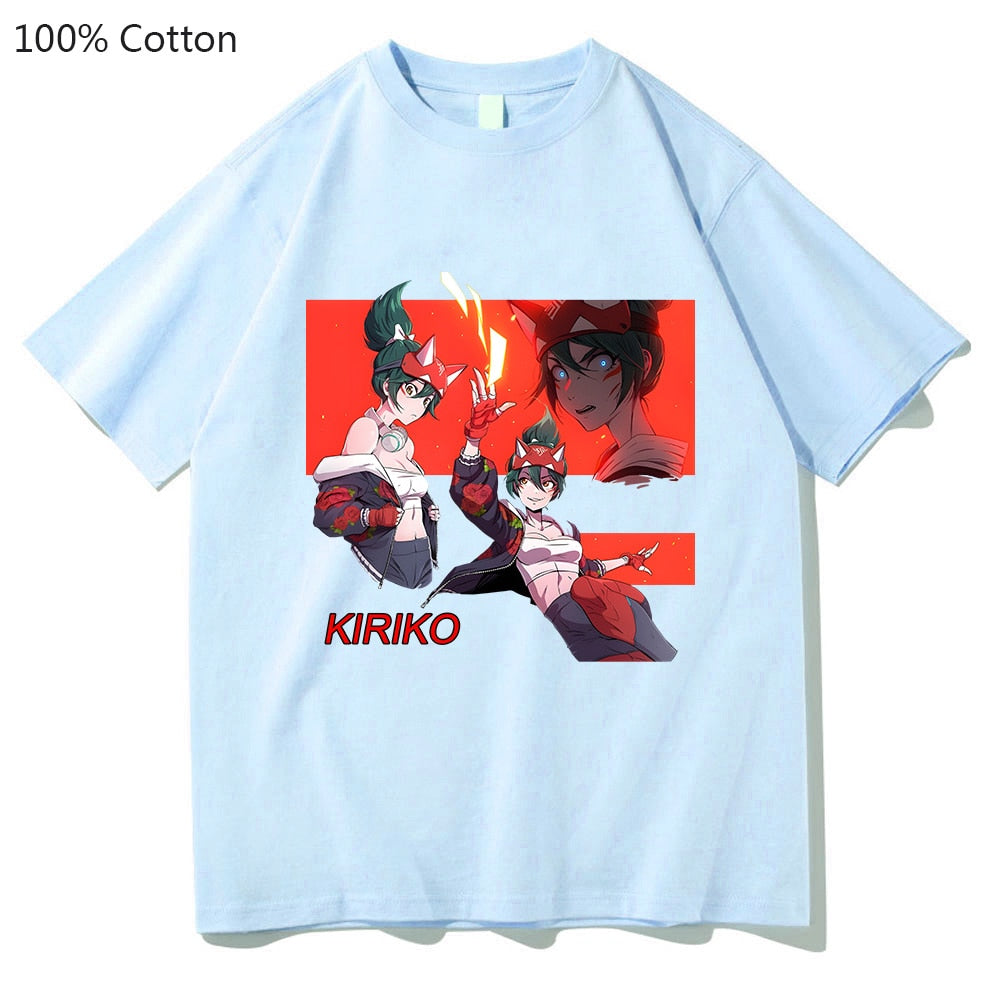 Kiriko Game Overwatch 2 T-shirts WOMEN 100% Cotton T Shirts Sense of Design Tshirts Handsome Casual Regular Fit Fashion Cartoon