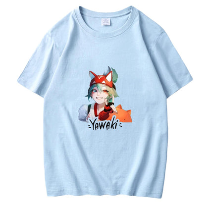 Overwatch 2 Kiriko T-shirt Casual Hip Hop Cartoon Korean Printed Tshirt Harajuku Cotton Woman Summer Funny Short Sleeve T Shirt