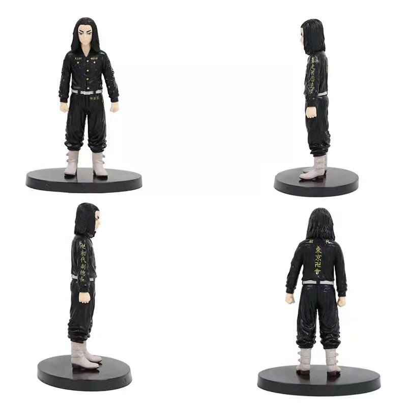 5pcs/set Tokyo Revengers Anime Figure Hanagaki Takemichi Mikey Draken Matsuno Chifuyu Baji Keisuke PVC Action Figure Model Doll