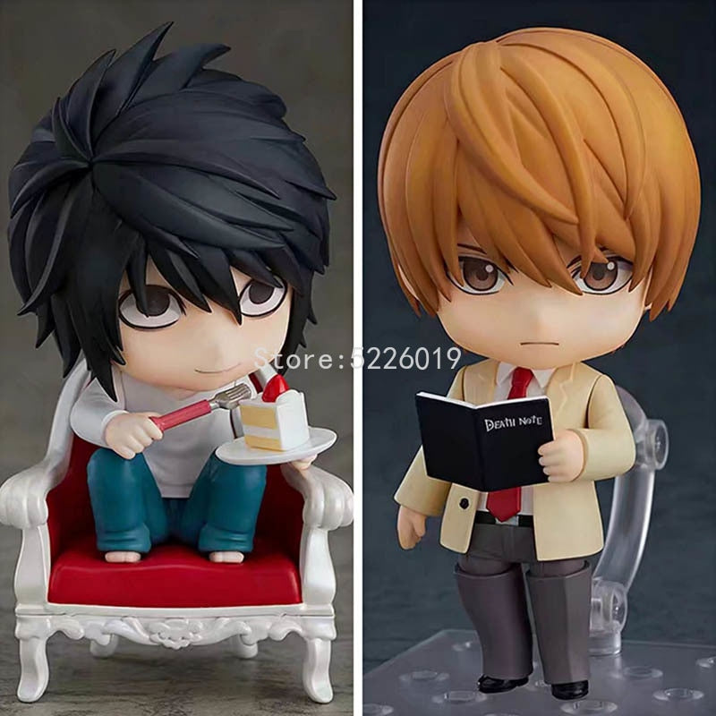 10cm Death Note Anime Figure 1160# Yagami Light Action Figure Death Note Yagami Light 1200# L Lawliet Figurine Model Doll Gift