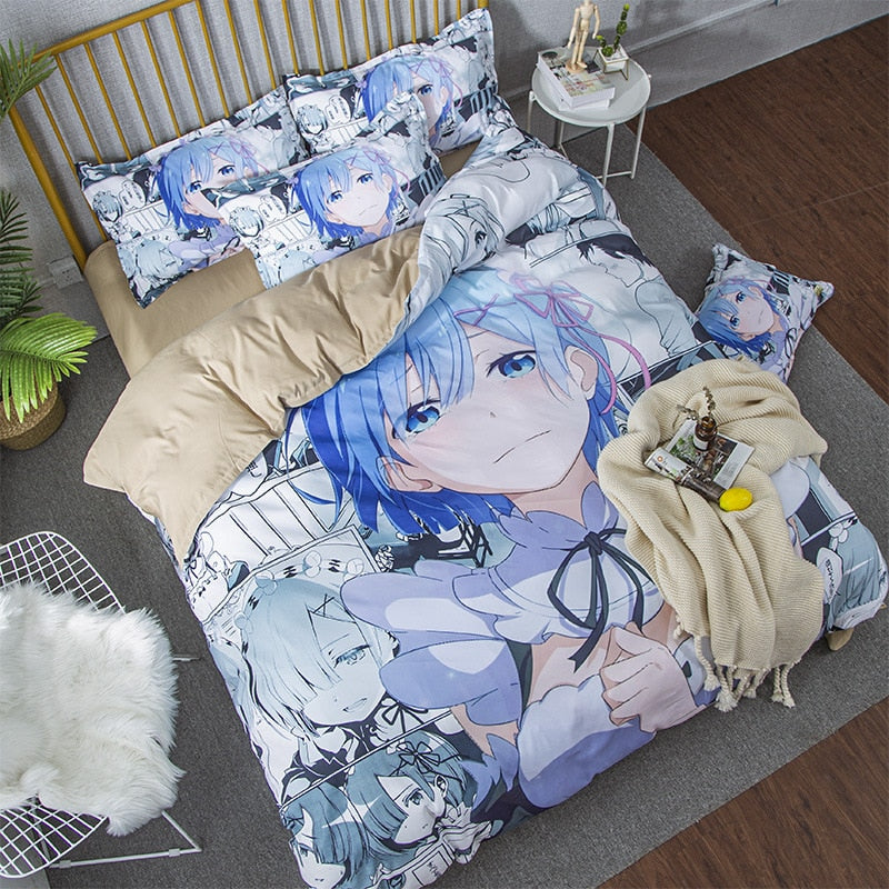 Bedding Sets Re: Zero In A Different World From Zero Rem Single Twin Queen Quilt Bed Cover Duvet Cover Pillow Case 2-3 Pieces Set