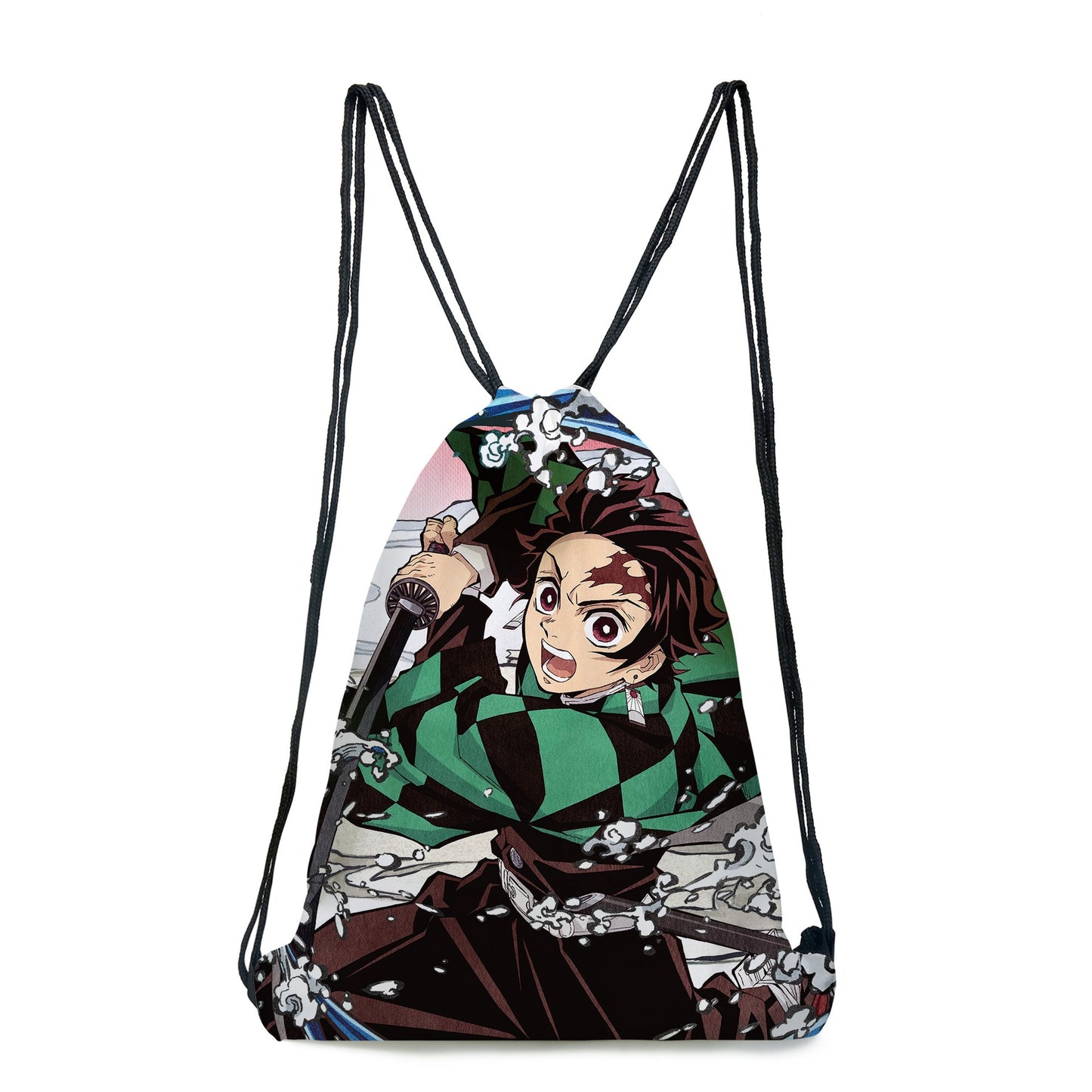 Japan Anime Kimetsu No Yaiba Demon Slayer Kamado Tanjirou Agatsuma Zenitsu Tomioka Giyuu Bunchy pocket Bag