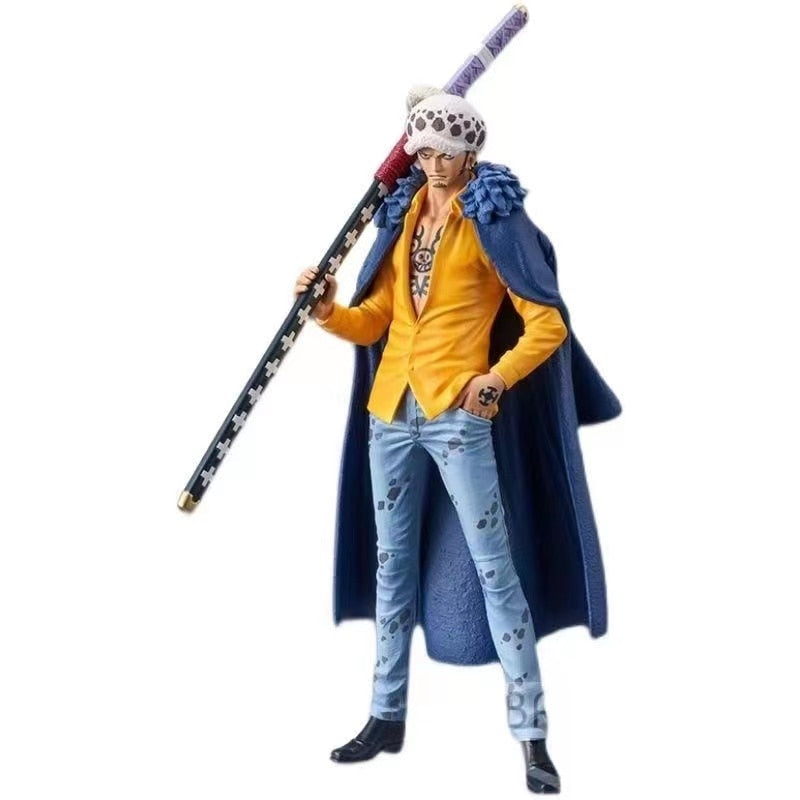 Japanese Anime Figure One Piece DXF Wano Country Trafalgar Law PVC Collection Model Dolls Toy For Gift 18cm