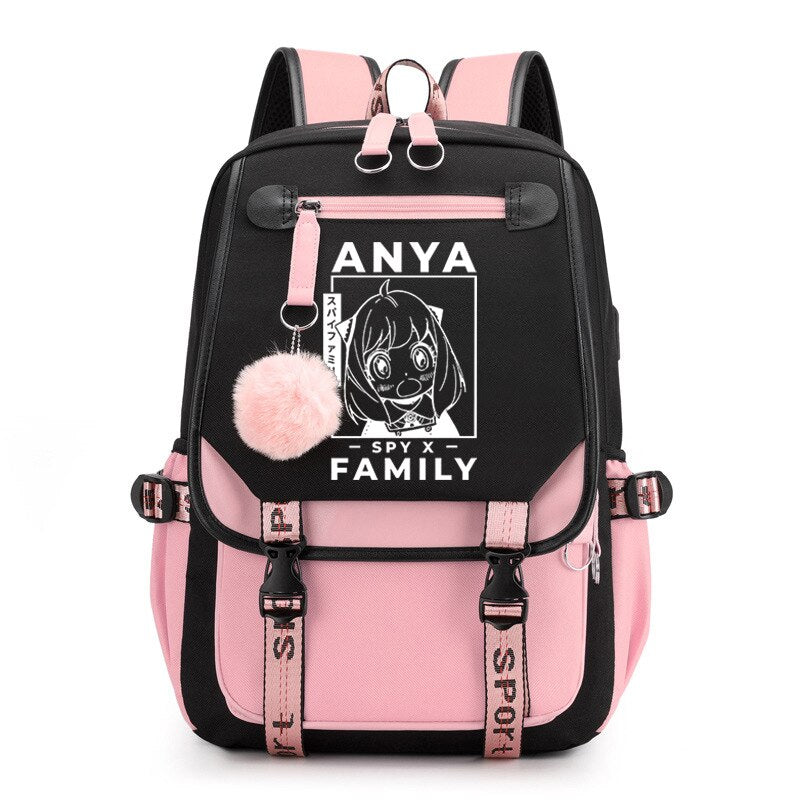 Spy X Family Anya Forger Anime Primary School Backpacks Waterproof Children School Bags Girls Travel Backpack SchoolBag Mochila