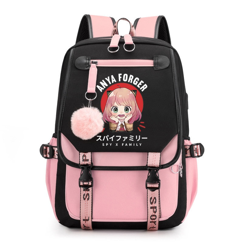 Spy X Family Anya Forger Anime Primary School Backpacks Waterproof Children School Bags Girls Travel Backpack SchoolBag Mochila