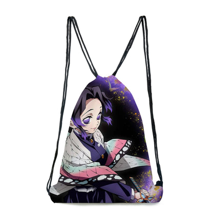 Japan Anime Kimetsu No Yaiba Demon Slayer Kamado Tanjirou Agatsuma Zenitsu Tomioka Giyuu Bunchy pocket Bag