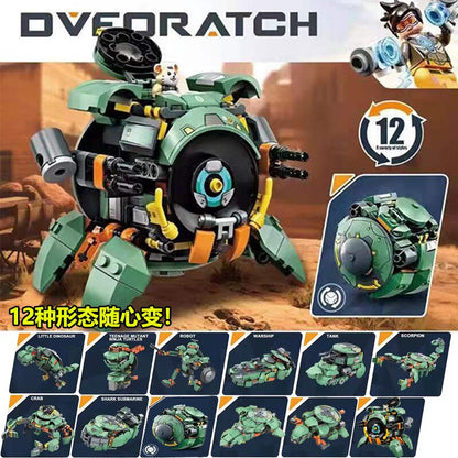 Overwatch Character Wrecking Ball Marvel Movie Iron Man Captain America Block Model Compatible LegoBall Brick Toys Gifts Boy