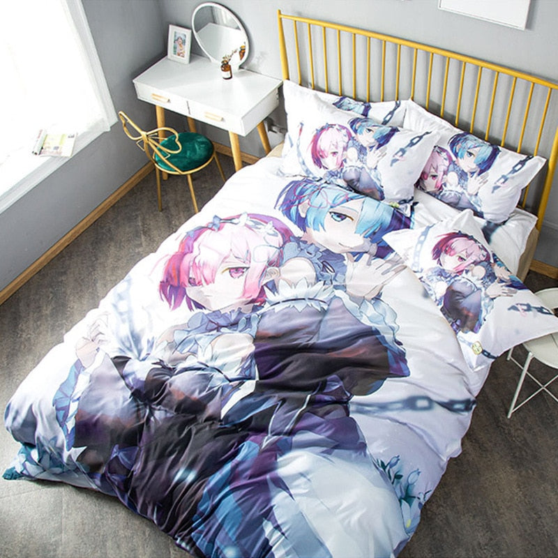 Bedding Sets Re: Zero In A Different World From Zero Rem Single Twin Queen Quilt Bed Cover Duvet Cover Pillow Case 2-3 Pieces Set