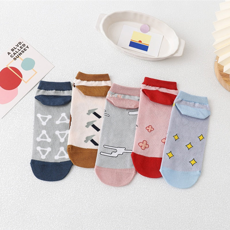 5pcs Anime Jujutsu Kaisen Itadori Yuji Fushiguro Megumi Ryomen Sukuna Cosplay Costume Sock Sox Socks Props